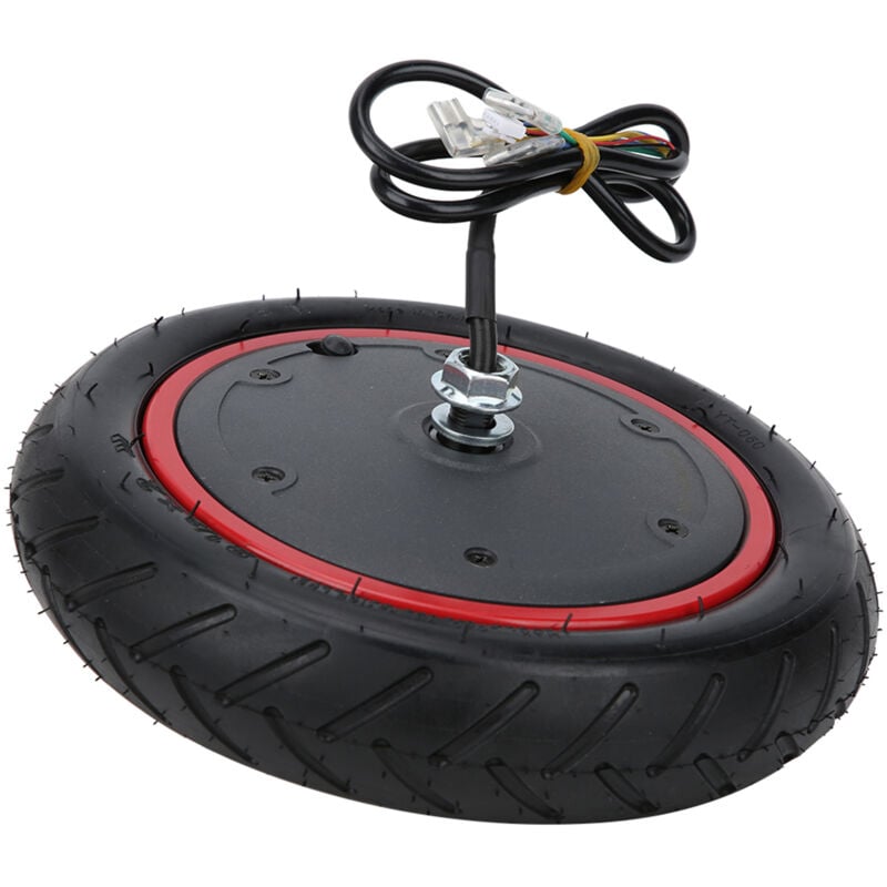 Elektroroller Aufblasbarer Reifen Nabenmotor, 350W 36V Antriebsrad Motor Aufblasbarer Reifen Metallgummi Antriebsrad Reifen für M365 / m365 Pro