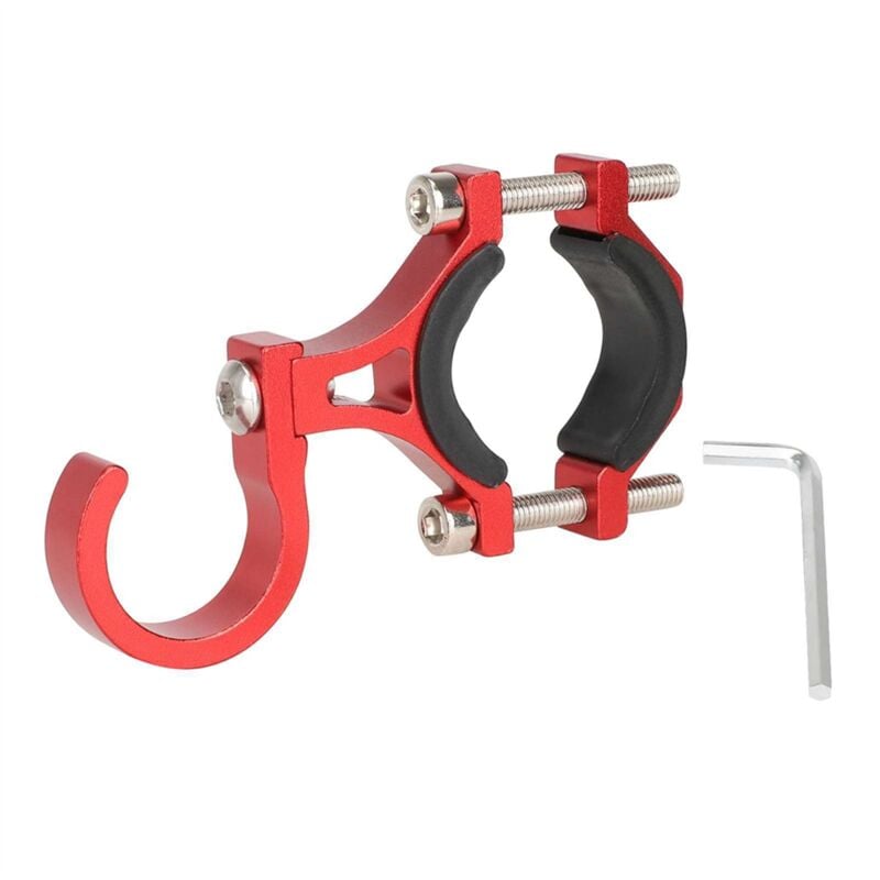 Elektroroller Zubehör Fahrradhaken Fahrradpedalaufbewahrung Vorne Rot