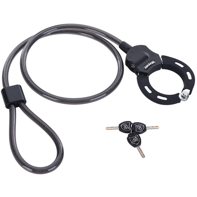 Elektrorollerschloss, Elektrofahrradschloss, Elektrorollerschloss, 1,2 m Fahrradschloss, Roller-Handschellenschloss, Elektroroller-Zubehör