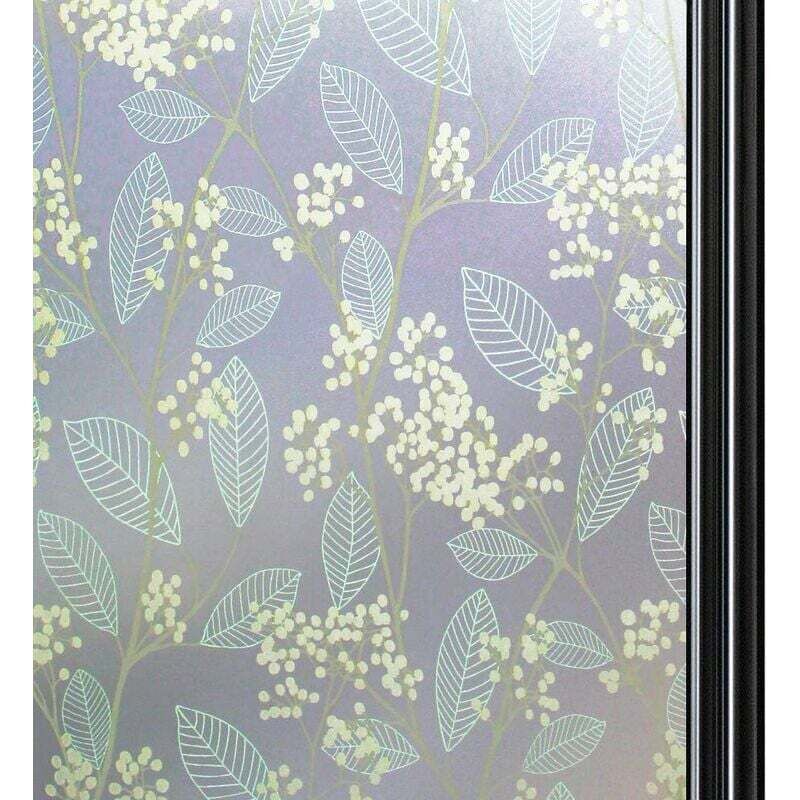 Elektrostatische Fensterfolie, Anti-Peep-Sichtschutz, Fensterfolie, Verdunkelungsfensterfolie, blickdichte Fensterfolie, Sichtschutz, nicht klebend,