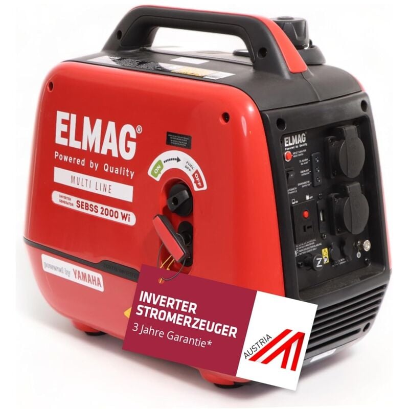 Inverter Stromerzeuger sebss 2000Wi mit YAMAHA-Motor MZ80 (super-schallgedämmt) - Elmag