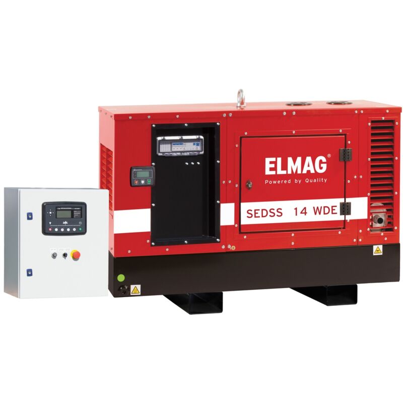 Notstrom-Komplettpaket sedss 34WDE-ASS DIESEL-Stromerzeuger mit kubota V3300 Motor, (super-schallgedämmt) inkl. Start-Stop-Automatik bei Netzau