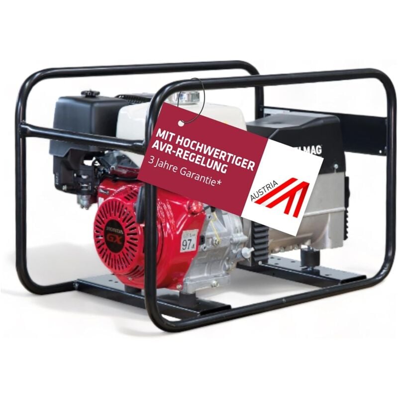 Stromerzeuger seb 7500WD-AVR mit HONDA-Motor GX390 mit erhöhter Schieflastfähigkeit und AVR-Regelung - Elmag