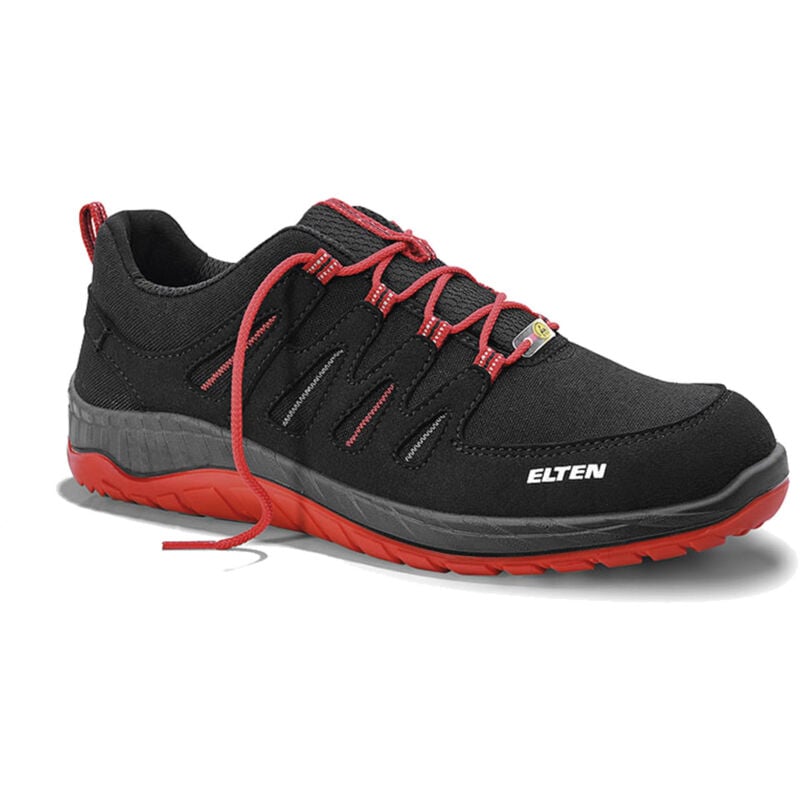 Elten Gmbh - elten Sicherheitsschuh maddox black-red Low esd S3 Arbeitsschuh mit Stahlkappe, Größe: 48