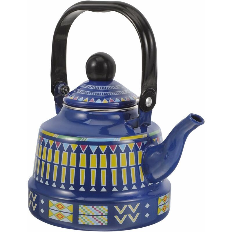 Emaillierter Wasserkocher 1,1 l, emaillierte Teekannen, Vintage-Wasserkocher für den Herd, Kaffeekannen mit großem Fassungsvermögen, Wasserkocher für