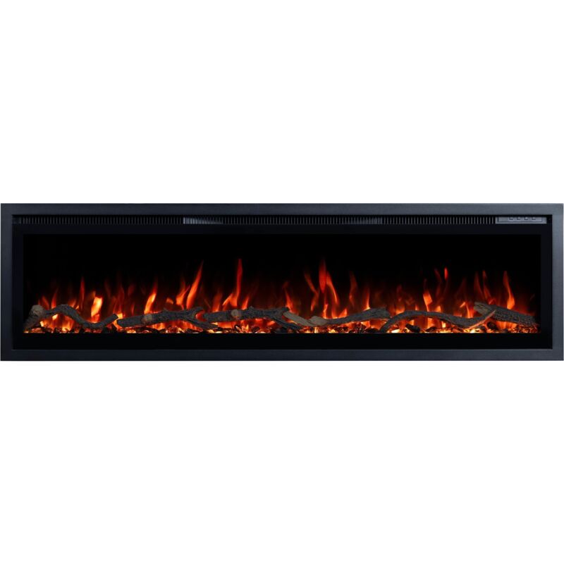 Emotion Flame Regal 182 - 900/1800 W - Elektrischer Kamin - Premium-Feuer - wand- und einbaubar - 182x35x12 cm - dekorativer LED-Kamin mit Heizung