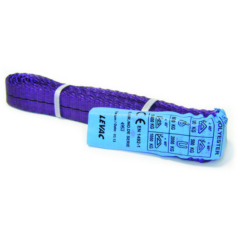 Endlose Schlinge Band 30 Mm Last 1t Länge 1m Violett Levac - 4815a100