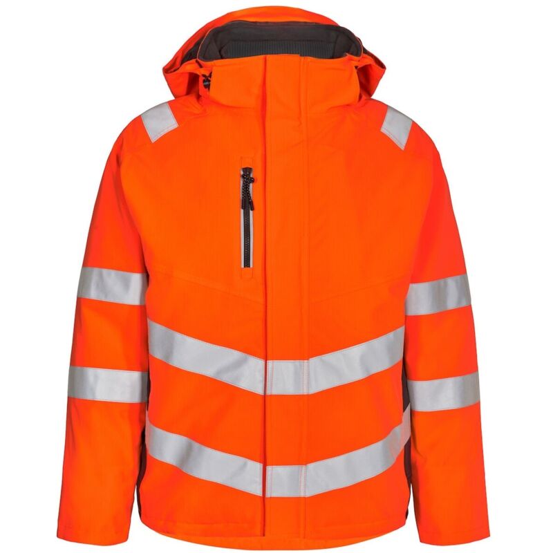ENGEL Warnschutz Winterjacke Safety 1946-930-1079 Gr. XL orange/anthrazit grau