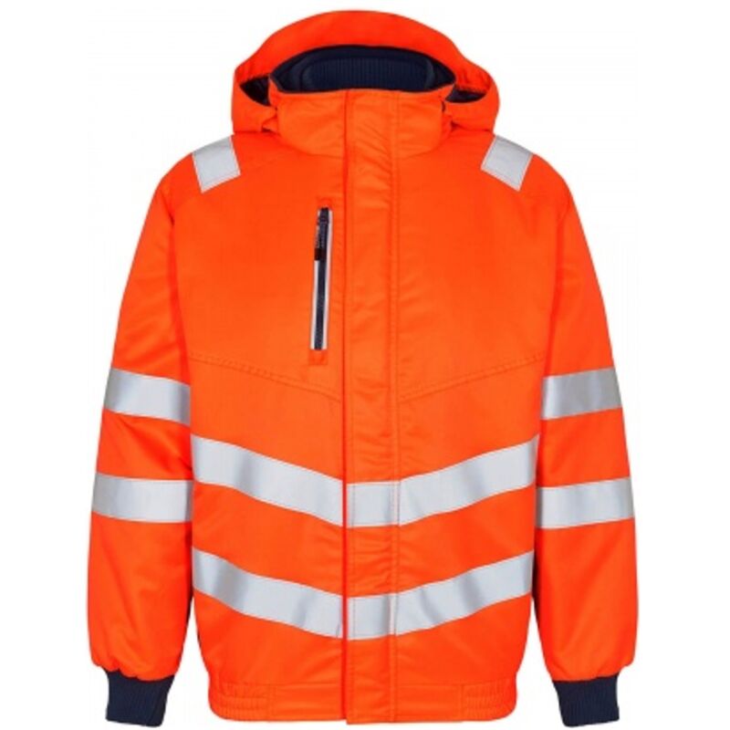 Warnschutz Pilotenjacke Safety 1247-935-10165 Gr. 6XL orange/blue ink - Engel
