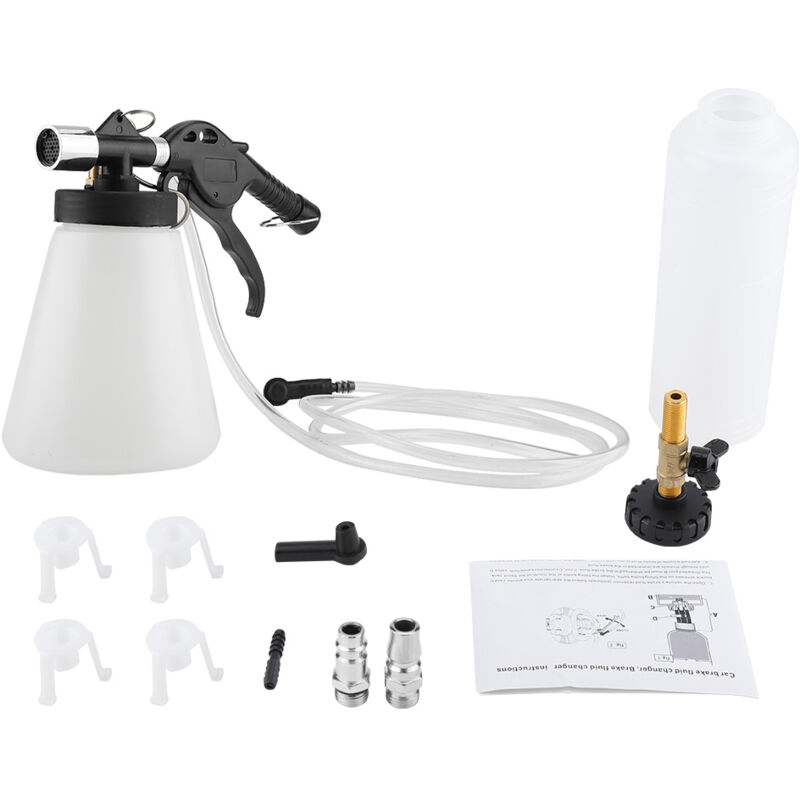 Entlüftungsset für Pkw-Bremsen, 180 l/min Bremsflüssigkeitswechselset für pneumatische Entlüftungsgeräte, Kfz-Zubehör 90–120 PSI