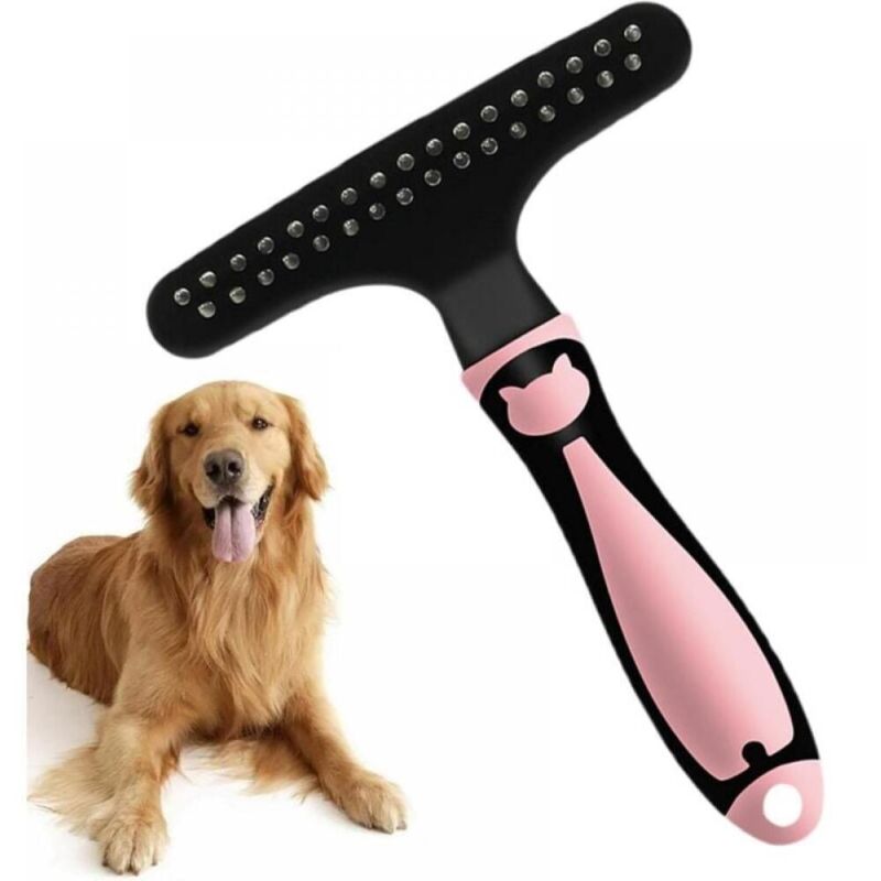 Entwirrungsbürste für Hunde, Entwirrungswerkzeug für große Hunde, Bürste für kurzhaarige Katzen zum Entfernen loser Haare, Hunde-Entwirrungsbürste