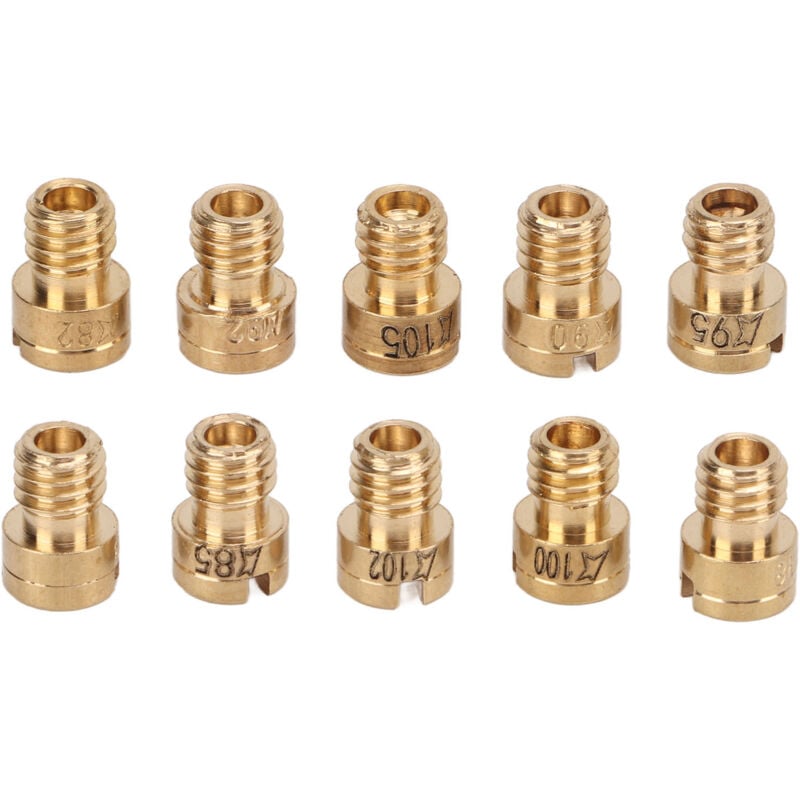 10pcs Carburetor Hauptjets Metall Carb Düse 82–105 für GY6 50cc 139Qmb Scooter Moped - Eosnow