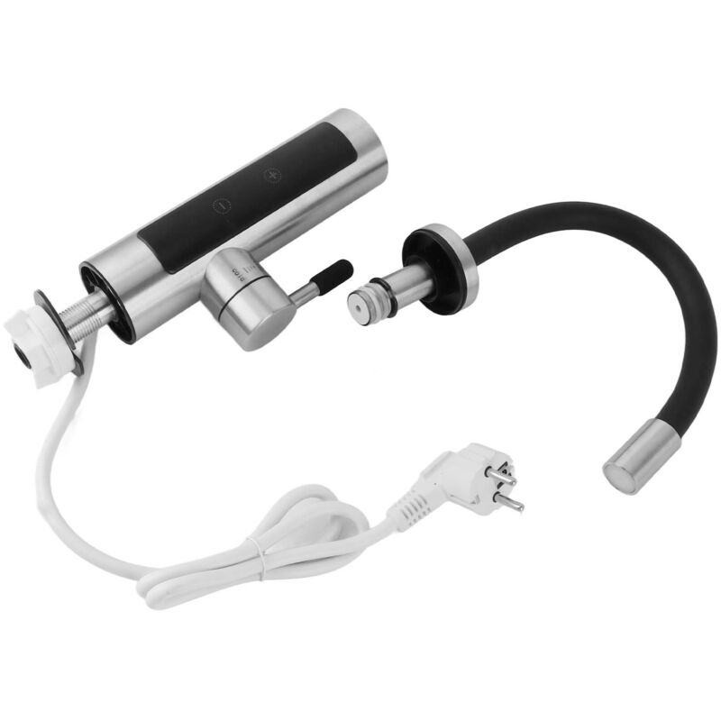 Eosnow 360 drehbarer Heizhahn für Badezimmer und Küche, Kalt-Warmwasserhahn, Durchlauferhitzer, elektrische Heizung mit Digitalanzeige, EU-Stecker,