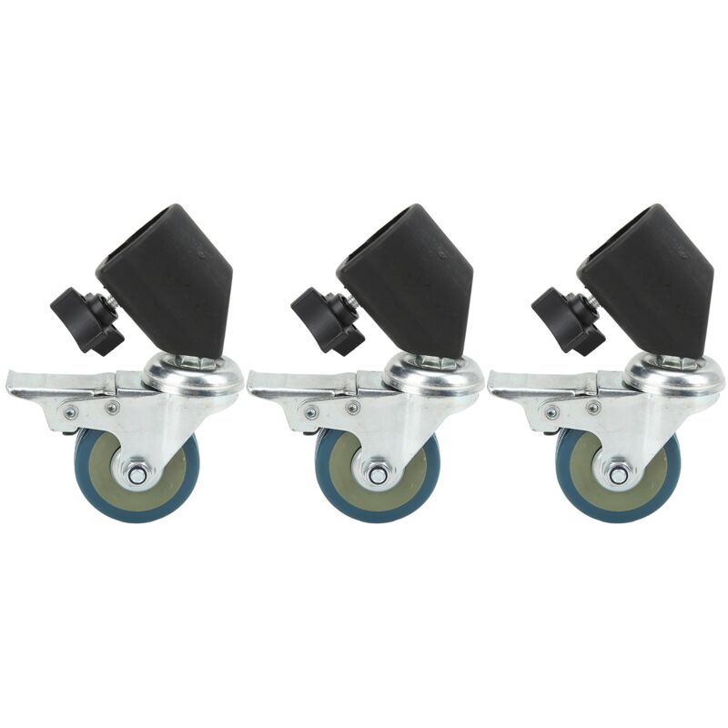 3pcs 22mm Dreh Caster Räder für Fotografie Light Stand Studio -Foto -Video -Shooting mit Bremse - Eosnow
