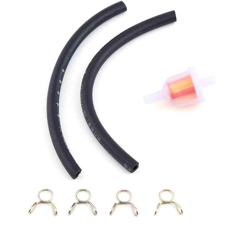 Eosnow 4 Schläuche Clips Universal Benzin-Brennstofffilter, Filterkit, 6 mm Gummi für 49cc-160cc Mini Moto Moto Reparatur Dirt Bike Austausch