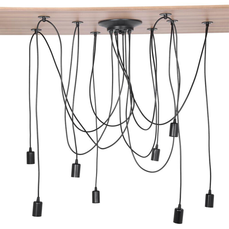 Eosnow 8-Kopf-Industrie-Pendelleuchtenhalter im Vintage-Stil, Deckenlampen-Aufhänger
