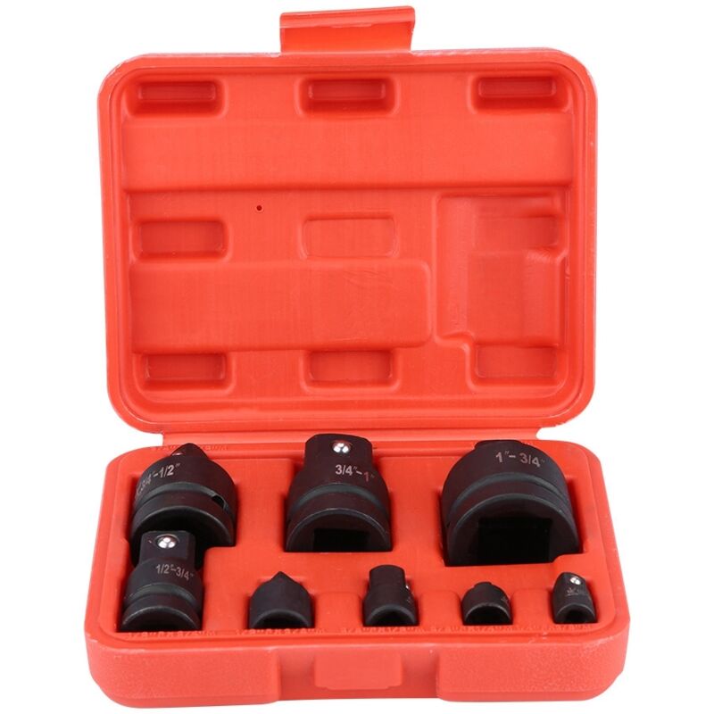 8-teiliges Steckschlüssel-Konverter-Adapter-Reduzierstück, Konverter-Adapter-Set, 1/4 Zoll, 3/8 Zoll, 1/2 Zoll, 3/4 Zoll, 1 Zoll. - Eosnow