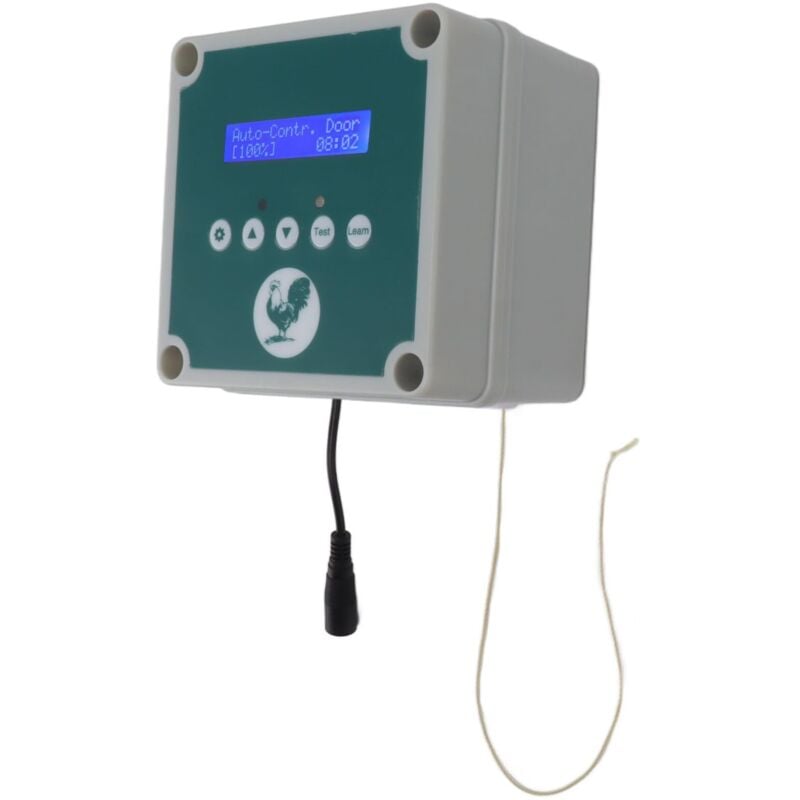 Automatische Hühnerstall-Türsteuerung, IP44-Käfigöffner, Fernbedienung, Geflügelstall-Türantriebsmotor-Kit mit Timer, Lichtsensor, 100 bis 240 v,