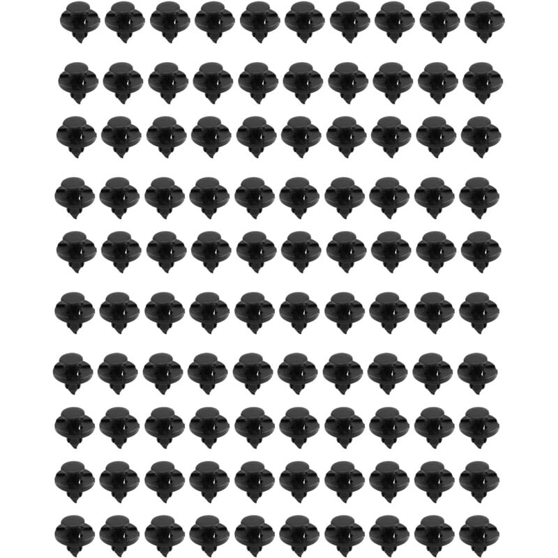 Jeffergarden - Eosnow Innenstoßstangen-Schutzblech-Zierklammern, Befestigungssatz für Nissan Xterra, Versa, Sentra, Maxima, 100 Stück