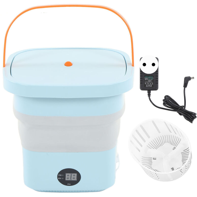 Mini Tragbare Bucket Waschmaschine 6L Faltbare Automatikwaschmaschine mit lcd -Panel -Anzeige für Drom rv Travel Apartment - Eosnow