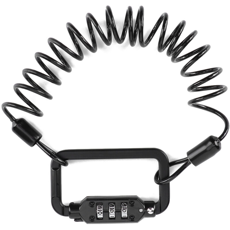 Eosnow Motorrad-Roller-Fahrradhelm-Schloss, Teleskopkabel, Diebstahlschutz, 3-stelliges Passwort