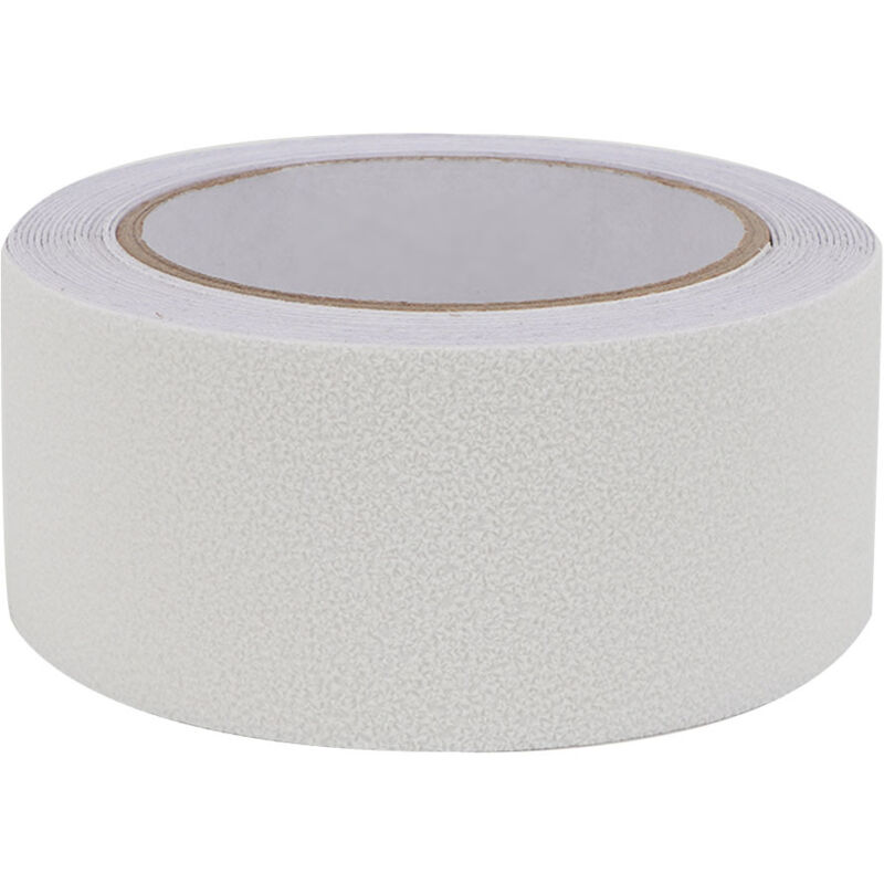 PEVA/PU-Gummi-Anti-Rutsch-Klebeband, Boden, Treppenstufe, Anti-Rutsch-Schleif-Sicherheitsstreifen, 5 m (weiß) - Eosnow