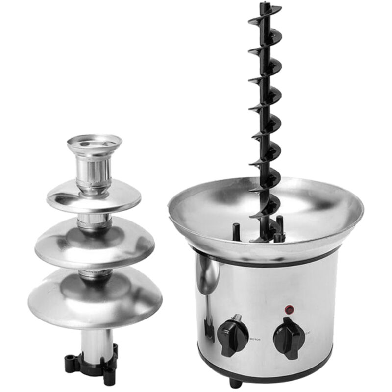 Eosnow Schokoladenbrunnen, elektrische Schmelzmaschine mit 4 Etagen, Fondue-Topf-Set, für Süßigkeiten, Ranch, Nacho-Käse, EU 220 V