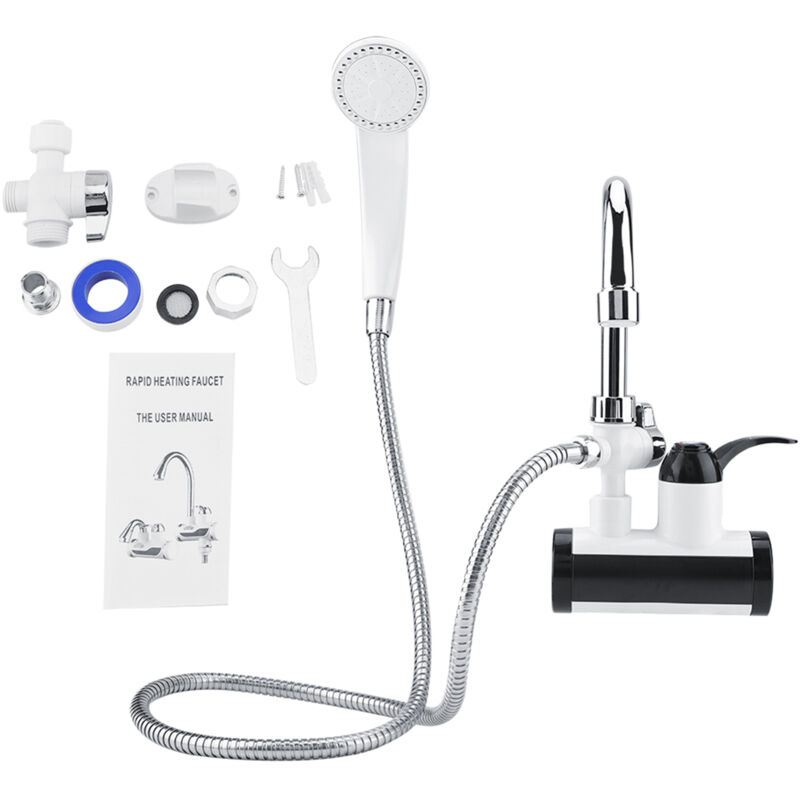 Eosnow Sofortiger heißer und kalter Wasserspender Heizung Heizung Wasserhahn Temperaturanzeige Duschkopf