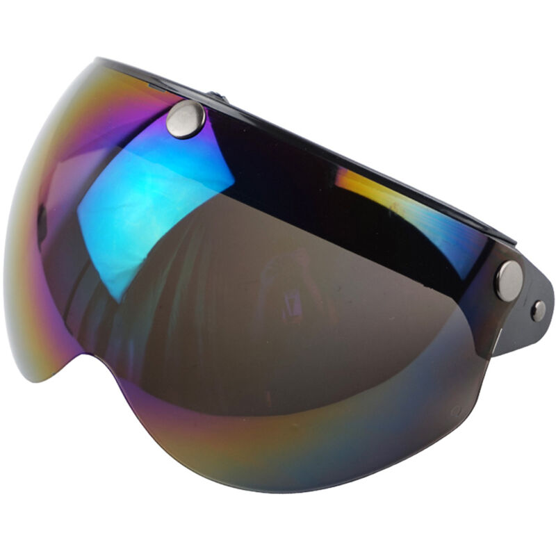 Eosnow Universal 3 Snap Retro Helm Visier winddicht Sonnenschutz Half Face Motorradhelme