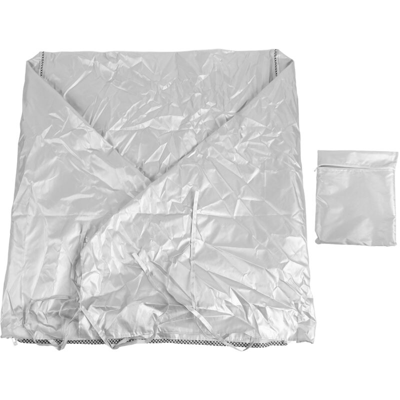 Eosnow Waschmaschinen-Trockner-Abdeckung, Oxford-Stoff-Waschmaschine für Toplader vorne, silberfarben