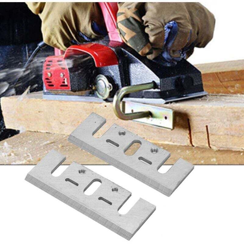 Er, Makita Wendemesser 82 mm, Makita1900B, Hobeleisen 82 mm, Hitachi Hobelklinge 82 mm, Makita Hobelklinge, ein Paar HSS-Hobelklingen für Zimmerei,