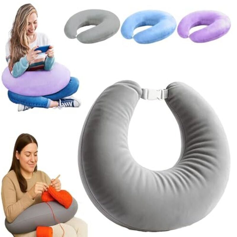 Ergonomisches Crealis Kissen- HäKelkissen, Gaming Kissen, HäKelkissen StüTzkissen- Leicht,Tragbar, Lindert Verspannungen Ergonomisches Armkissen Zum