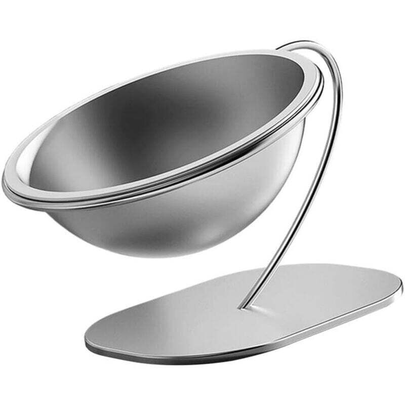 Erhöhter Futternapf aus Edelstahl für Katzen und Hunde, Zubehör für die Haustierfütterung, großer, erhöhter Napf mit stabilem Standfuß