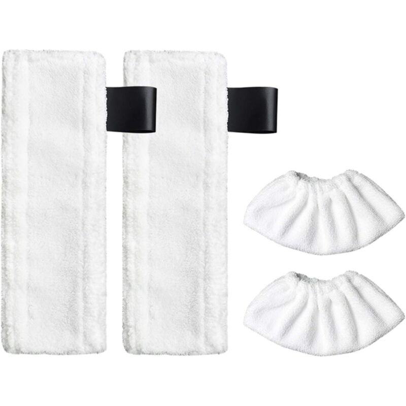 Ersatz-Reinigungstuch für Dampfreiniger Kärcher EasyFix SC2, SC3, SC4, SC5 (2 Reinigungstücher + 2 Stoffpads)