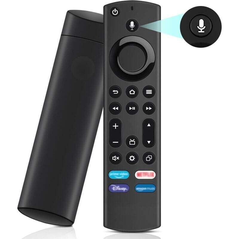 Ersatz-Sprachfernbedienung (4. Generation), Ersatzfernbedienung mit Sprachfunktion für Smart TV Stick Generation 2 und 3, für Smart TV Cube