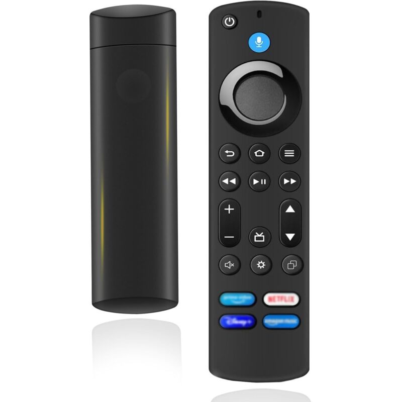 Ersatz-Sprachfernbedienung (4. Generation), kompatibel mit AMZ Fir-e TV Stick (2. Generation, 3. Generation, Lite, 4K, 4K Max, Lite, HD) und Fir-e