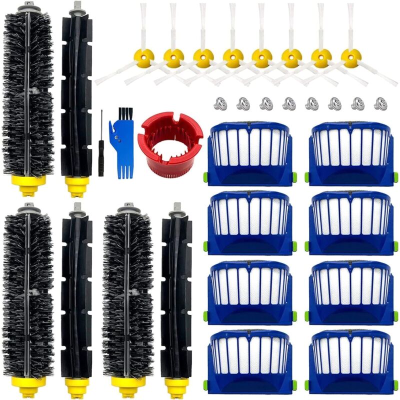 Ersatz-Zubehörset für iRobot Roomba 600 Series 694 675 692 676 695 677 671 655 645 690 680 660 650 620 614 & 500 Series 595 585 564 Roboter, 3