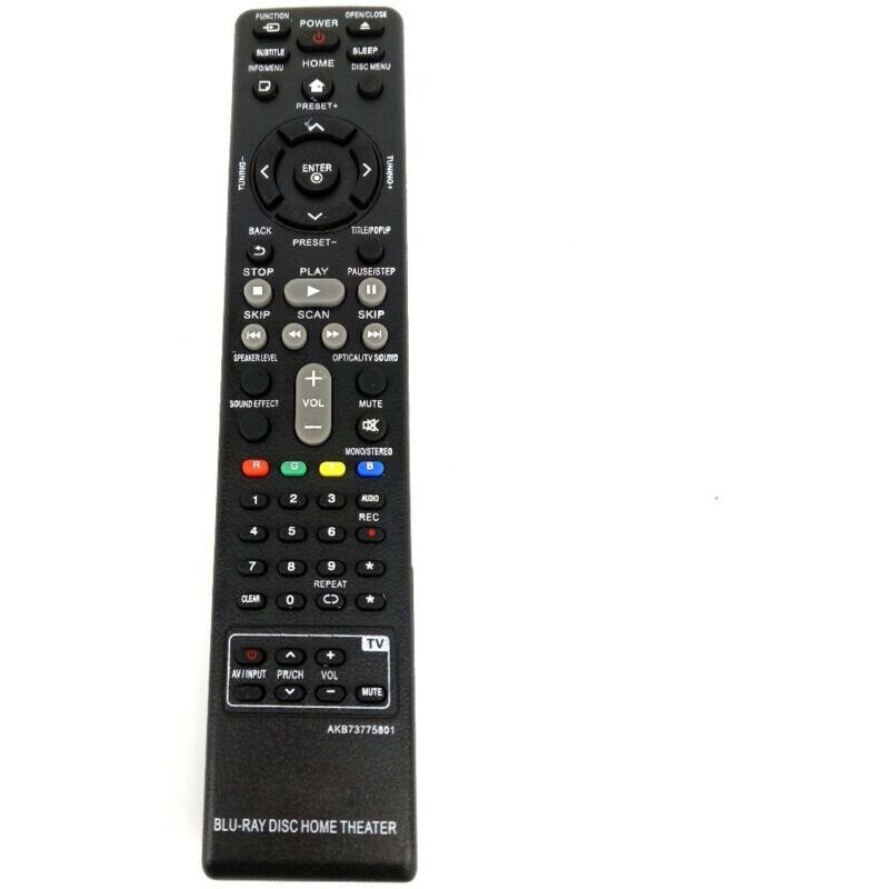 Ersatzfernbedienung AKB73775801 für LG Blu-ray Disc Heimkino BH5140S, BH5140, LHB655, BH4030S, BH6530TW, BH5440P, LHB655FB