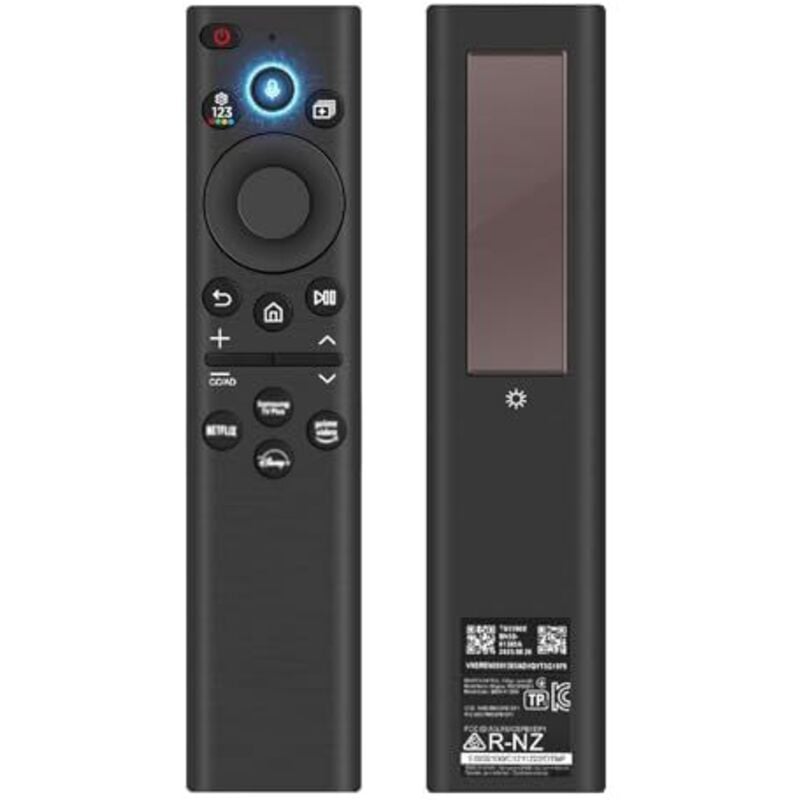 Ersatzfernbedienung für Samsung BN59-01385A, Solarlade-Sprachfernbedienung für Samsung Smart TV, Universal-Samsung-Fernseher, kompatibel mit Samsung