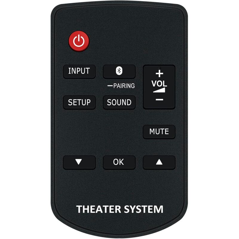 Ersatzfernbedienung N2QAYC000098 für Panasonic Heimkino-Audiosystem SC-HT580 SU-HTB580 SB-HWA580 SC-HTE80 SC-HTB485 SU-HTB485 SB-HWA480 SC-HTB580