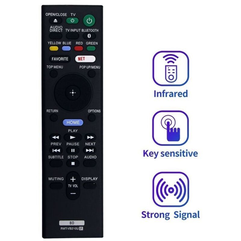 Ersatzfernbedienung RMT-VB210U für RMT-VB210U Blu-Ray-BD-Player-Fernbedienung