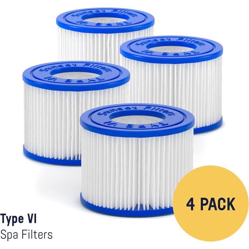 Ersatzfilterkartusche für Whirlpools und Spas – für Coleman SaluSpa Filter, Bestway Filter, Lay-Z Spa, Intex, S1 Filterersatz, Spa-Filterersatz