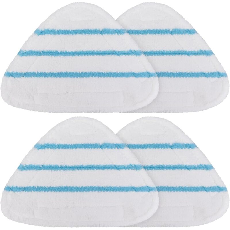 Ersatzpads für True & Tidy STM-500, STM-700 und STM-700A Dampfreiniger, Bezüge für dreieckige Dampfreiniger, waschbare Bodenpads (4er-Packung)