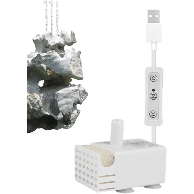 Ersatzpumpe für Katzenbrunnen, Leise Tauchpumpe, Leises Wasserzirkulationssystem für Brunnen, B