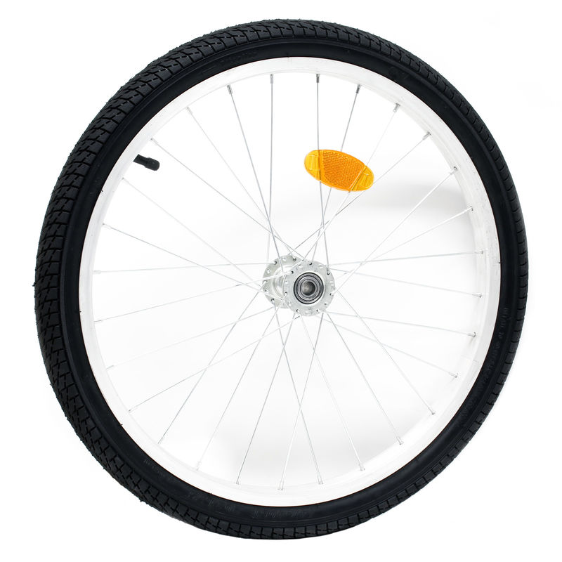 Fudajo - Wiltec Ersatzrad für Fahrradanhänger für Hunde 47-406 (20x1,75'), Rad für Transportanhänger, luftbereift, mit Schraderventil