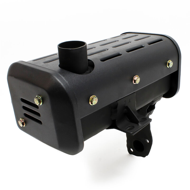 Wiltec Auspufftopf für LIFAN 10 PS Motor – Dieselmotor Ersatzteil Auspuff Topf – Einzylinder für Kleinmaschinen & Karts, 4-Takt Motor & OHV