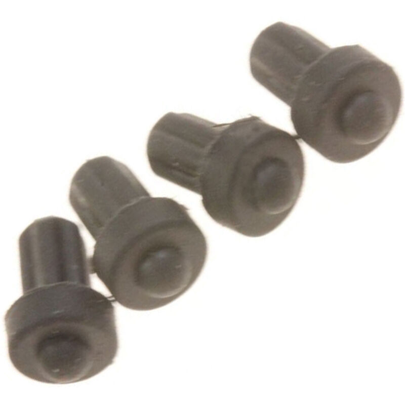 Ersatzteil - Gummipufferset für Gasmuldengitter, original - - IKEA, WHIRLPOOL, BAUKNECHT, KITCHENAID, IGNIS, INDESIT