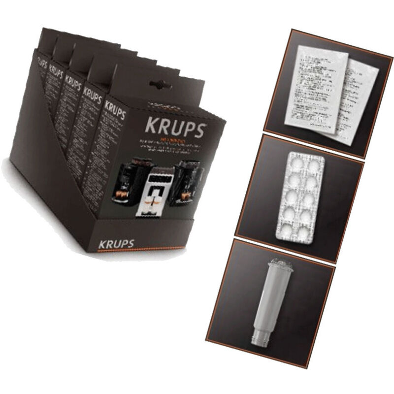 Krups - Ersatzteil - 5 Reinigungskits zur Entkalkung -