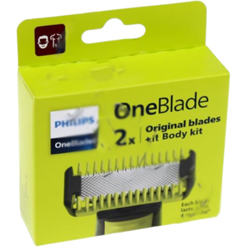 Philips - Ersatzteil - Set 2 Rasierköpfen QP620/50 oneblade -