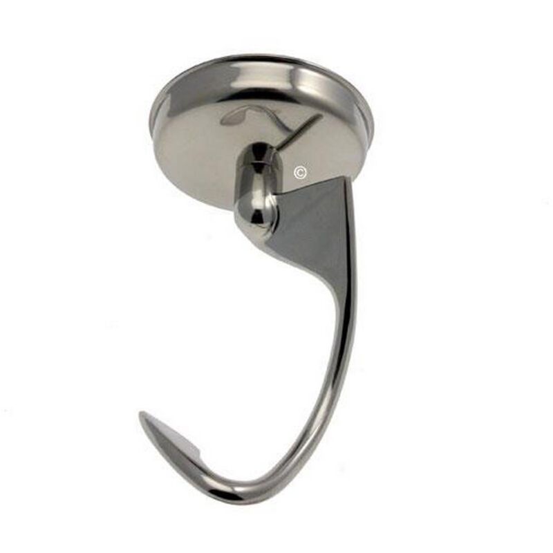 Kenwood - Ersatzteil - Teighaken aus Edelstahl mit Sprengring für Küchenmaschinen Chef -